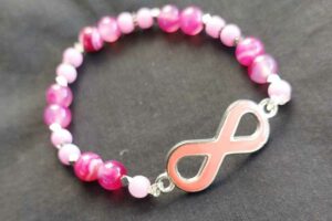 Infinity armband met jade