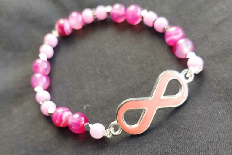 Infinity armband met jade